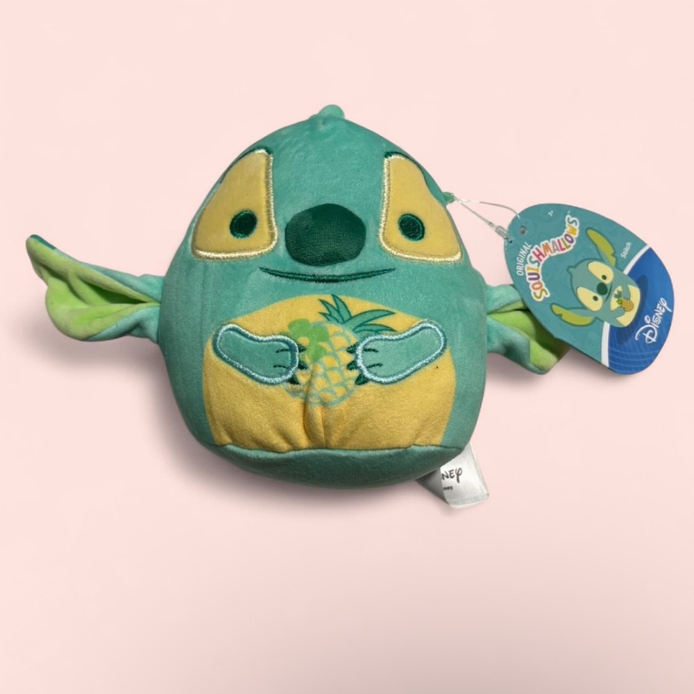 Disney Squishmallows Green and Yellow Stitch Toy